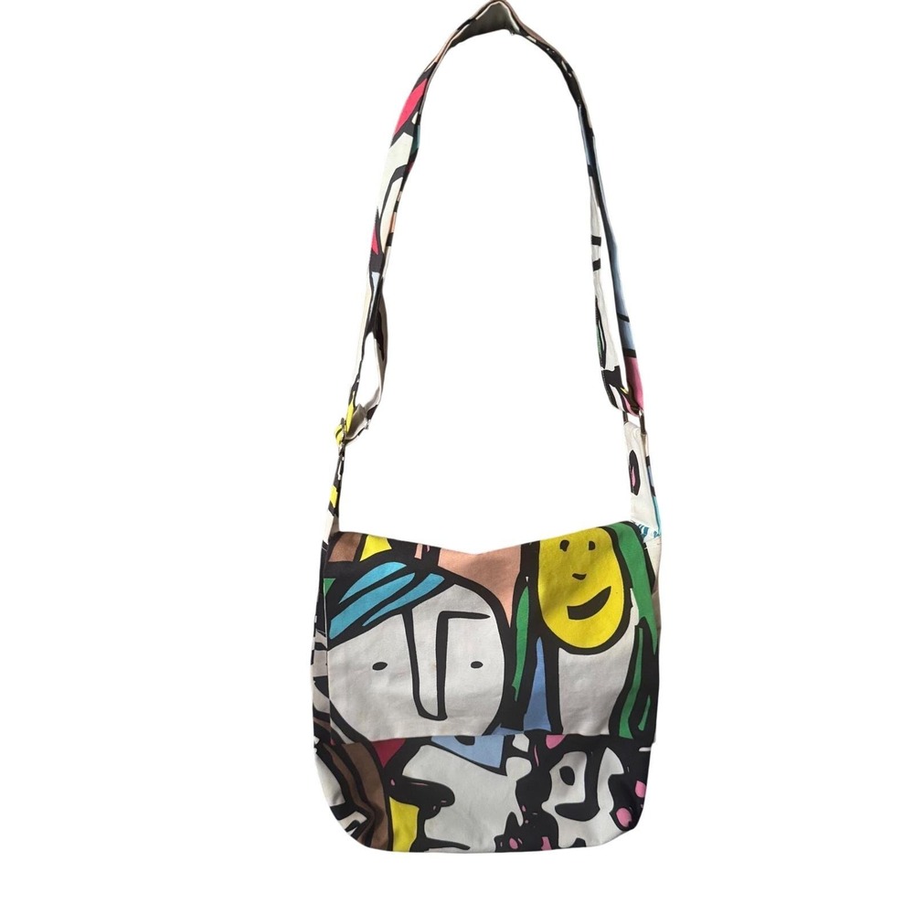 Gulvi Ikea Art Faces Canvas Handmade Messenger Bag Beckmans College design 2010